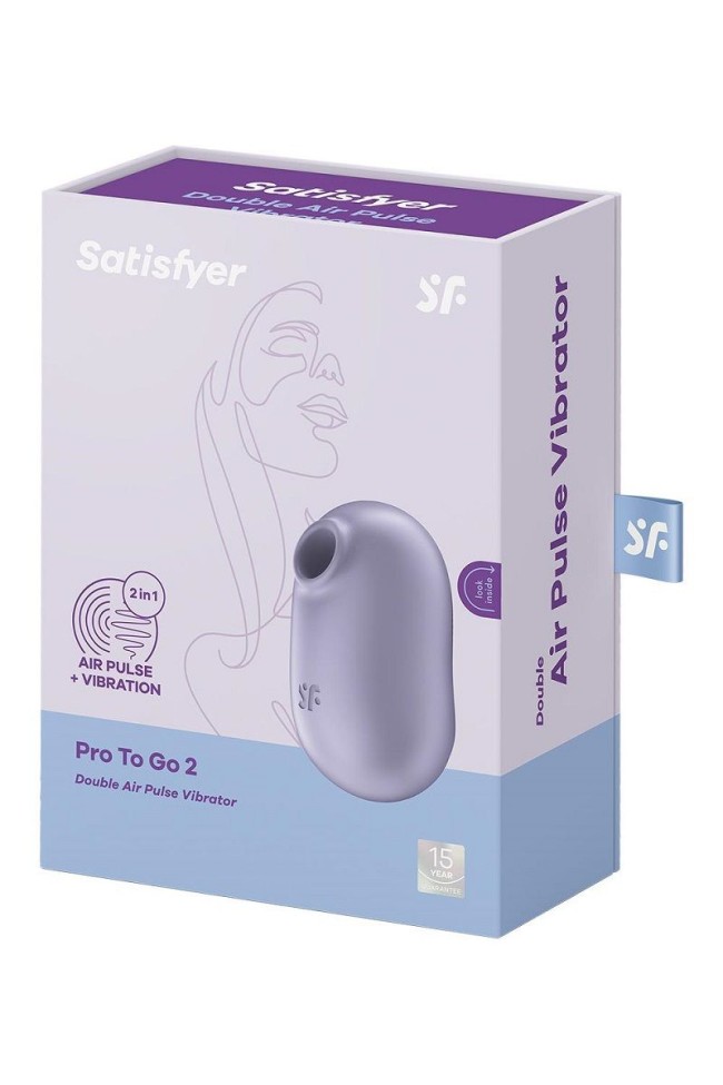 Сиреневый вакуумный вибростимулятор клитора Satisfyer Pro To Go 2 Сиреневый вакуумный вибростимулятор клитора Satisfyer Pro To Go 2