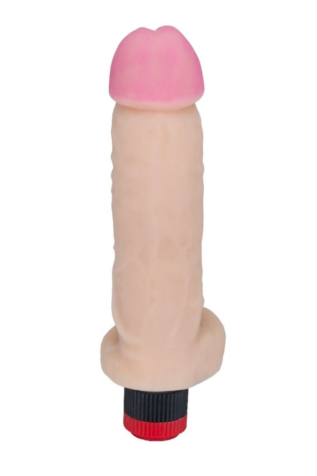 Вибромассажер-реалистик из неоскин - 23,2 см. Вибромассажер-реалистик из неоскин - 23,2 см.