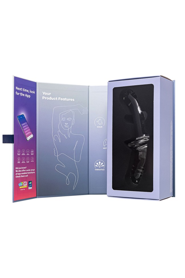 Прозрачный двусторонний стеклянный фаллоимитатор Satisfyer Double Crystal - 19,5 см. Прозрачный двусторонний стеклянный фаллоимитатор Satisfyer Double Crystal - 19,5 см.