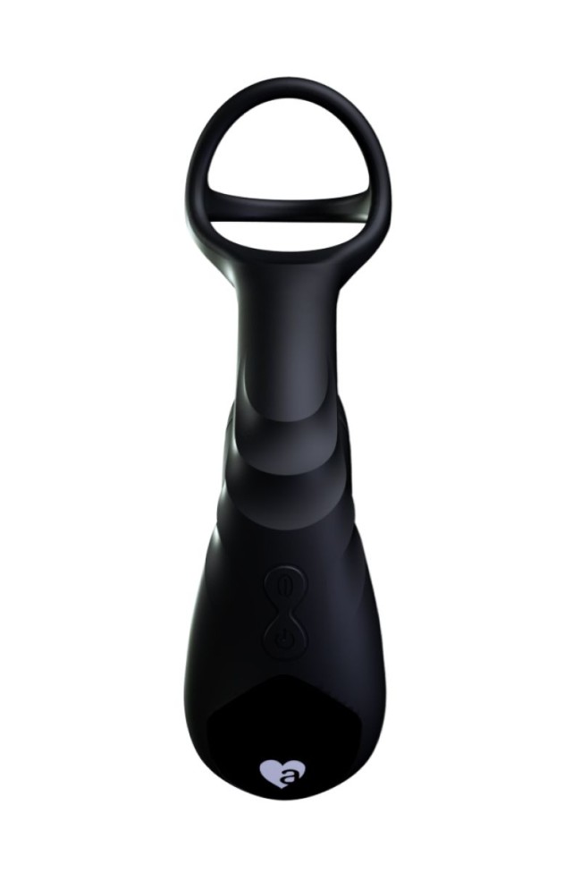 Черный инновационный масcажер простаты Pulse с функцией осцилляции Черный инновационный масcажер простаты Pulse с функцией осцилляции