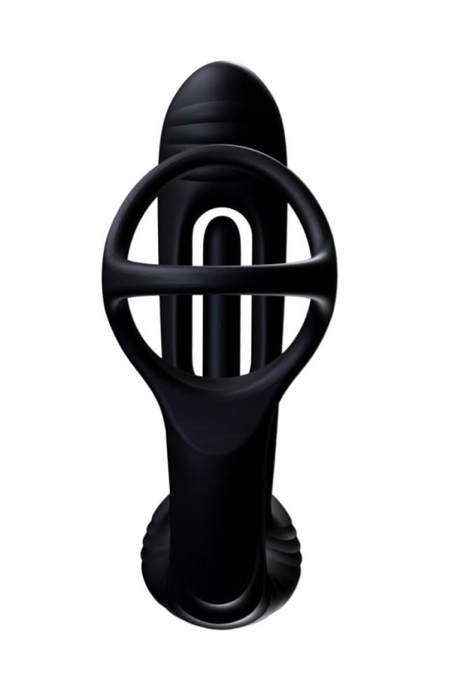 Черный инновационный масcажер простаты Pulse с функцией осцилляции Черный инновационный масcажер простаты Pulse с функцией осцилляции