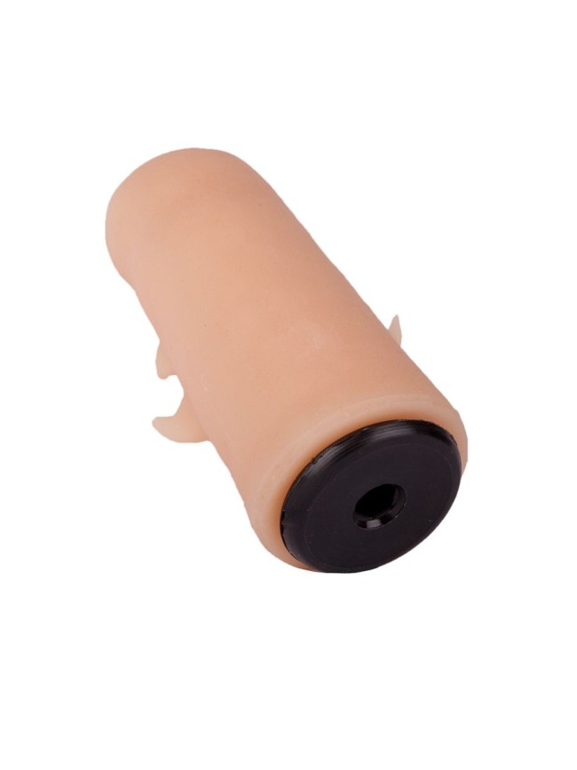 Черный пояс-трусики с двумя телесными насадками Soft-Dolli - 15,7 и 10 см. Черный пояс-трусики с двумя телесными насадками Soft-Dolli - 15,7 и 10 см.