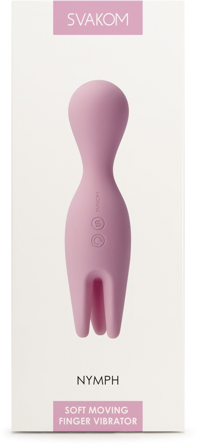 Розовый универсальный вибратор Nymph с подвижными щупальцами Розовый универсальный вибратор Nymph с подвижными щупальцами
