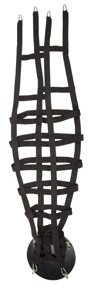 Подвесная клетка из ремешков Hanging strap cage Подвесная клетка из ремешков Hanging strap cage