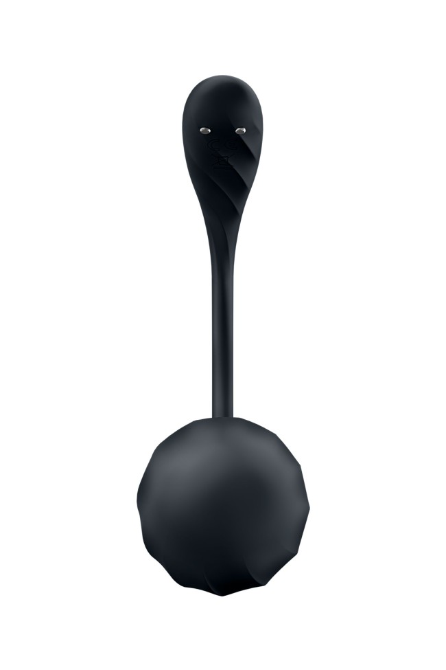 Черное виброяйцо Ribbed Petal с пультом ДУ Черное виброяйцо Ribbed Petal с пультом ДУ