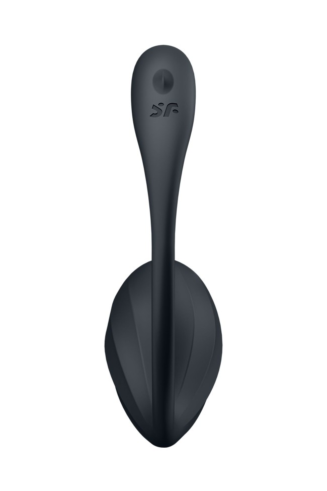 Черное виброяйцо Ribbed Petal с пультом ДУ Черное виброяйцо Ribbed Petal с пультом ДУ