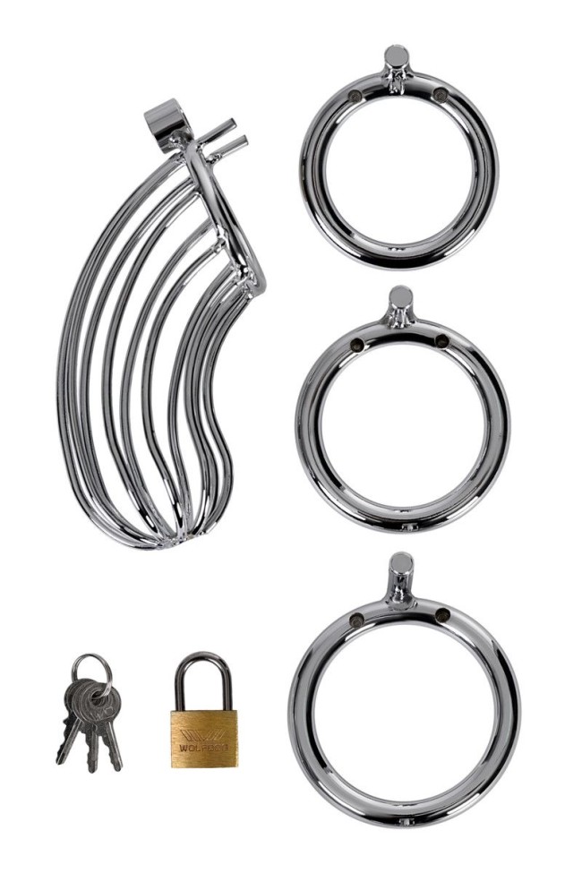 Серебристый пояс верности TOYFA на замочке Серебристый пояс верности TOYFA на замочке