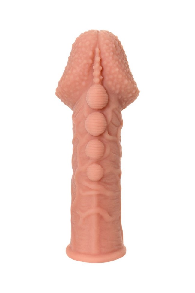 Насадка на фаллос с пузыриками, венками и ребристостью Extreme Sleeve 009 S-size - 12,7 см. Насадка на фаллос с пузыриками, венками и ребристостью Extreme Sleeve 009 S-size - 12,7 см.