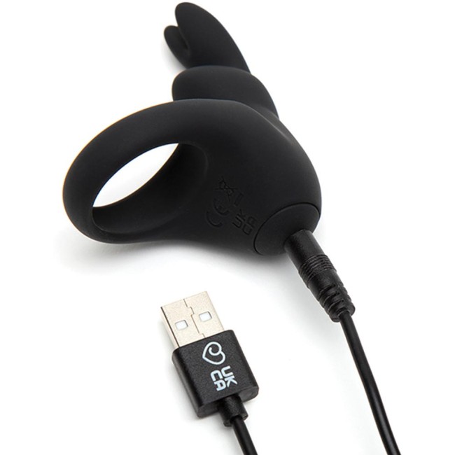 Черное эрекционное виброкольцо Happy Rabbit Rechargeable Rabbit Cock Ring Черное эрекционное виброкольцо Happy Rabbit Rechargeable Rabbit Cock Ring