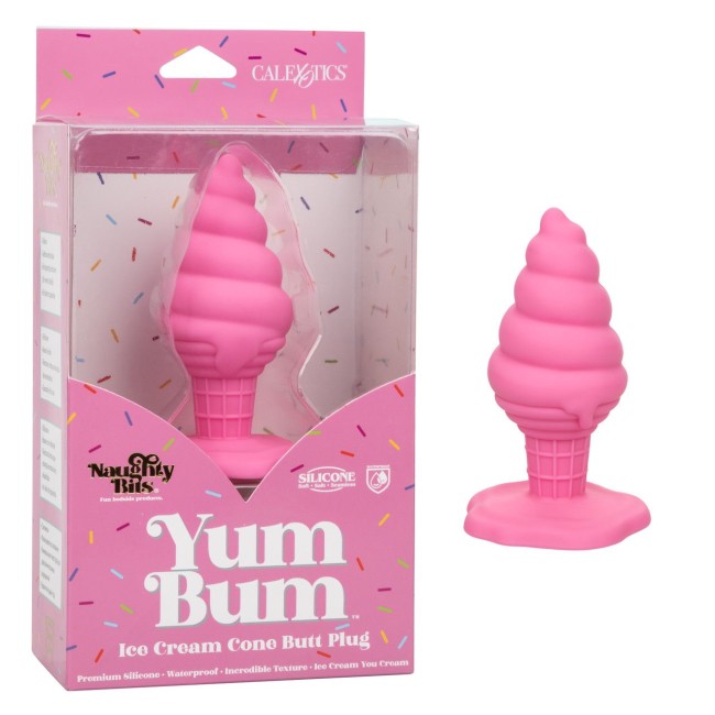 Розовая анальная пробка в виде мороженого Yum Bum Ice Cream Cone Butt Plug - 9,5 см. Розовая анальная пробка в виде мороженого Yum Bum Ice Cream Cone Butt Plug - 9,5 см.