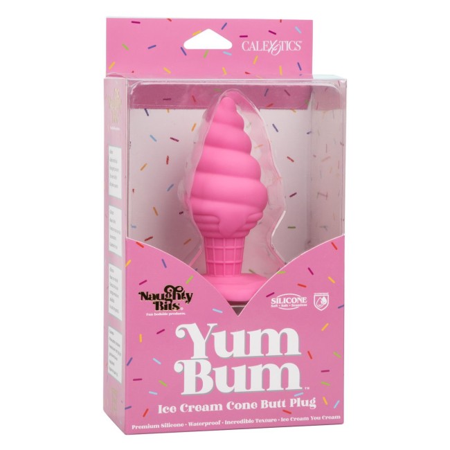 Розовая анальная пробка в виде мороженого Yum Bum Ice Cream Cone Butt Plug - 9,5 см. Розовая анальная пробка в виде мороженого Yum Bum Ice Cream Cone Butt Plug - 9,5 см.