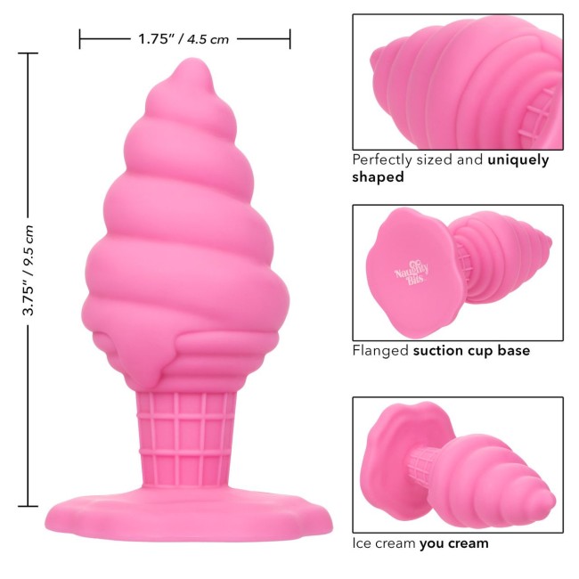 Розовая анальная пробка в виде мороженого Yum Bum Ice Cream Cone Butt Plug - 9,5 см. Розовая анальная пробка в виде мороженого Yum Bum Ice Cream Cone Butt Plug - 9,5 см.