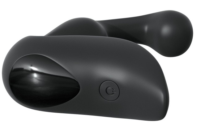 Черный вибромассажер простаты с пультом ДУ Control P-Spot Pro Черный вибромассажер простаты с пультом ДУ Control P-Spot Pro