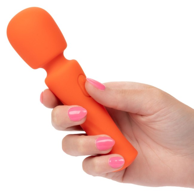 Оранжевый вибромассажер Stella Liquid Silicone Mini Massager - 14,5 см. Оранжевый вибромассажер Stella Liquid Silicone Mini Massager - 14,5 см.