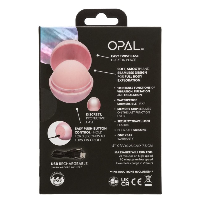 Розовый вибромассажер Opal Smooth Massager Розовый вибромассажер Opal Smooth Massager