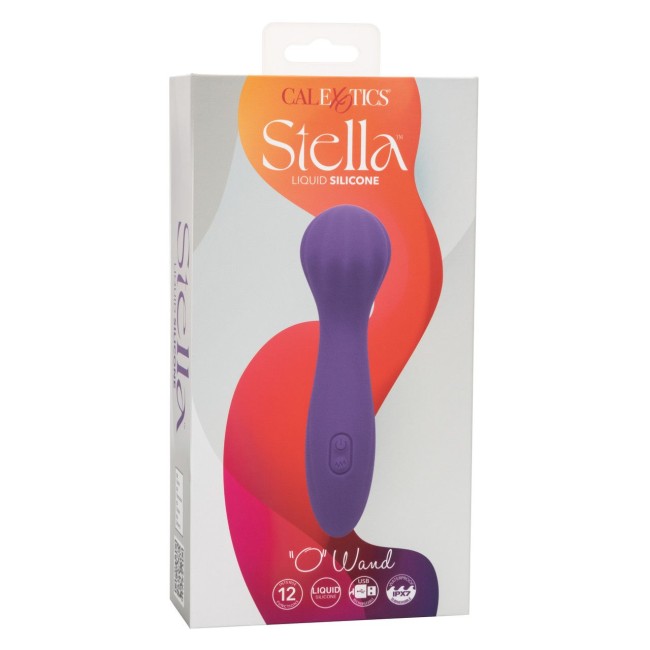 Фиолетовый вибромассажер Stella Liquid Silicone “O” Wand - 17,75 см. Фиолетовый вибромассажер Stella Liquid Silicone “O” Wand - 17,75 см.