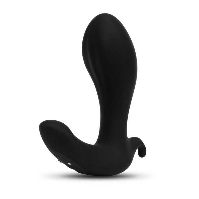 Черный анальный стимулятор с расширением и вибрацией Expand Plug - 10,5 см. Черный анальный стимулятор с расширением и вибрацией Expand Plug - 10,5 см.