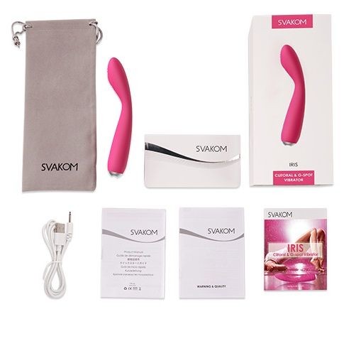 Ярко-розовый G-стимулятор IRIS Clitoral G-spot Vibrator - 18 см. Ярко-розовый G-стимулятор IRIS Clitoral G-spot Vibrator - 18 см.