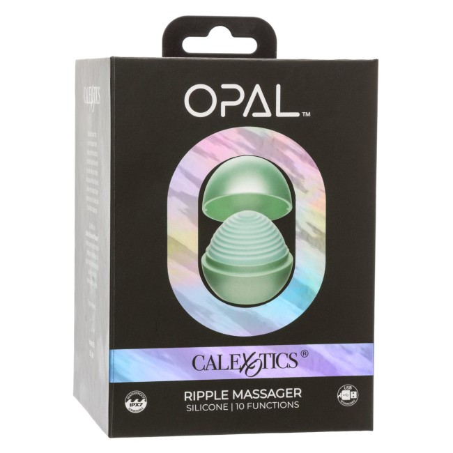 Зеленый вибромассажер Opal Ripple Massager Зеленый вибромассажер Opal Ripple Massager