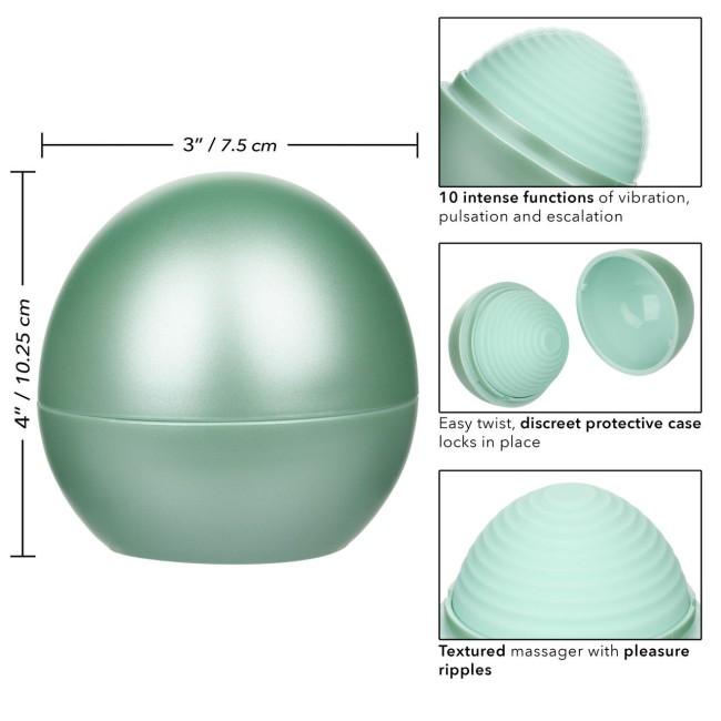 Зеленый вибромассажер Opal Ripple Massager Зеленый вибромассажер Opal Ripple Massager