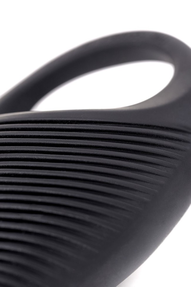 Чёрное эрекционное виброкольцо Erotist из силикона Чёрное эрекционное виброкольцо Erotist из силикона