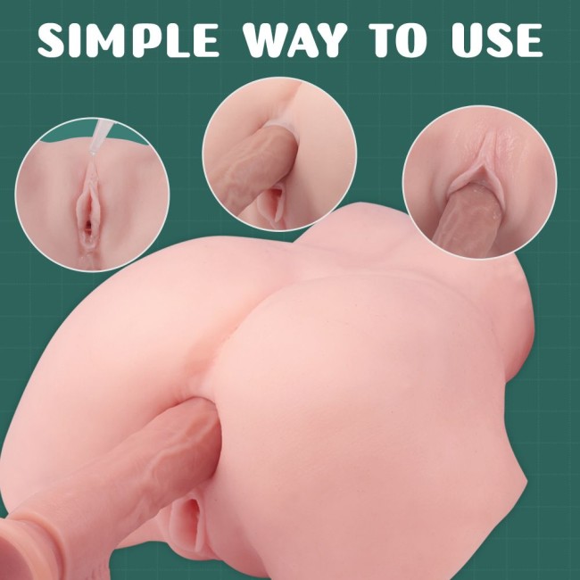 Мастурбатор-полуторс с 2 тугими тоннелями Мастурбатор-полуторс с 2 тугими тоннелями