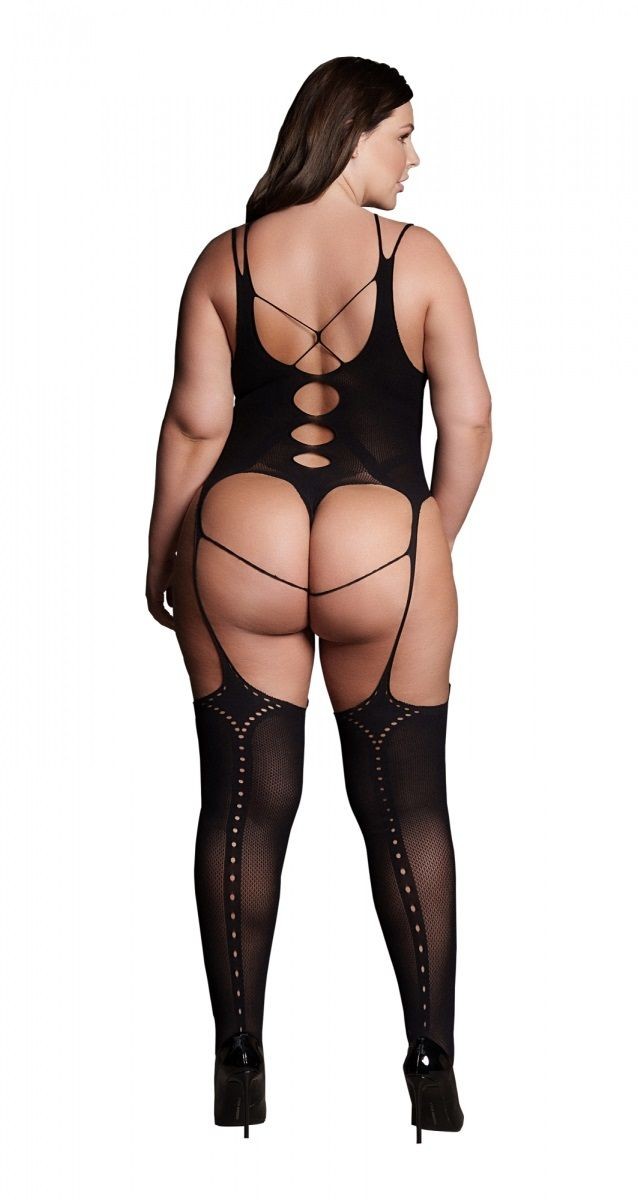 Эффектный боди-комбинезон Elara VII Bodystocking with Open Cups Эффектный боди-комбинезон Elara VII Bodystocking with Open Cups