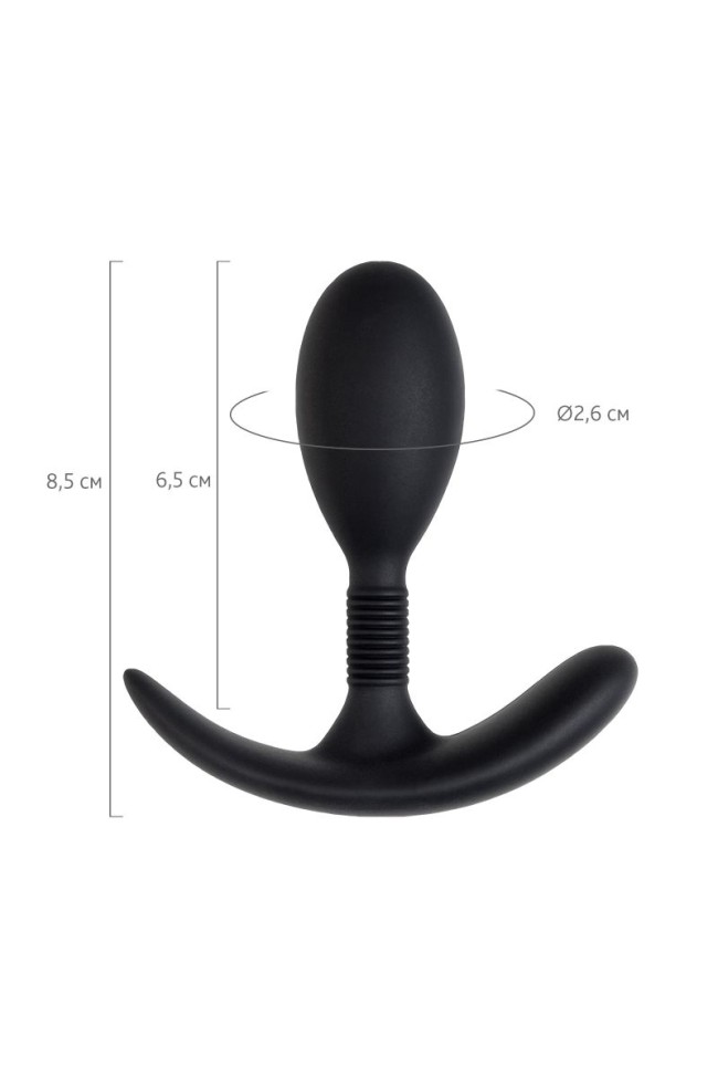 Черная анальная втулка Tord S - 8,5 см. Черная анальная втулка Tord S - 8,5 см.