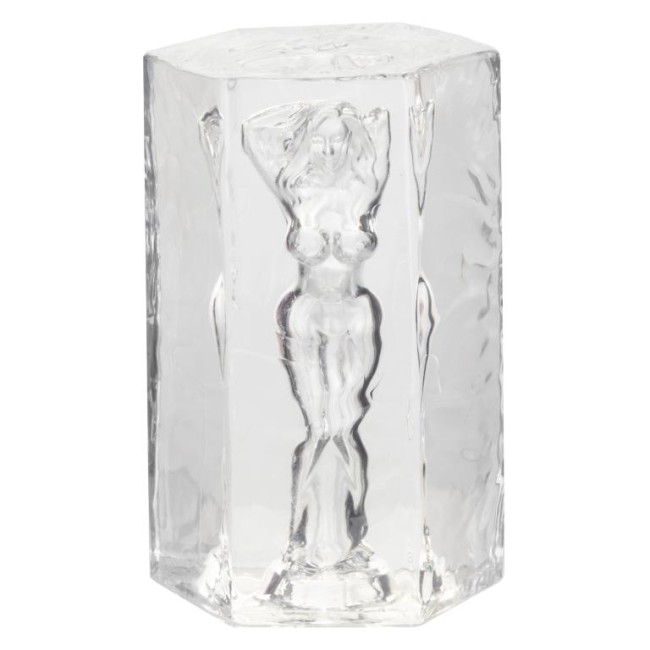 Прозрачный мастурбатор Farrah с внутренним рельефом в виде женского тела Прозрачный мастурбатор Farrah с внутренним рельефом в виде женского тела