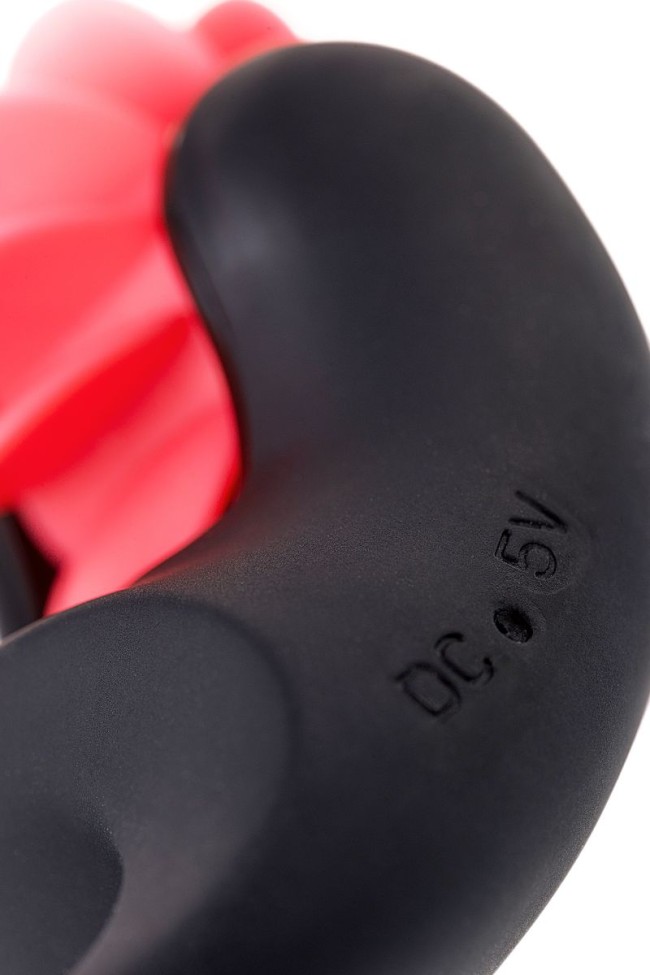 Чёрно-красное эрекционное виброкольцо Erotist Чёрно-красное эрекционное виброкольцо Erotist