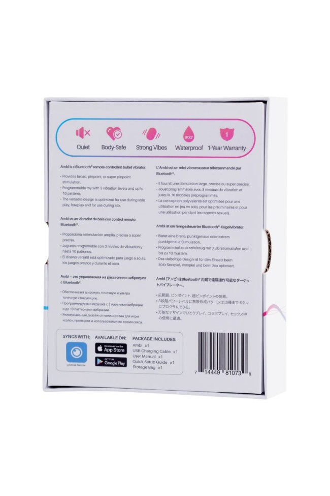 Ярко-розовая вибропуля Lovense Ambi Ярко-розовая вибропуля Lovense Ambi