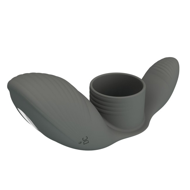 Серое кольцо на пенис с вибрацией Серое кольцо на пенис с вибрацией