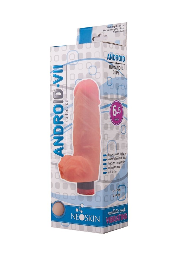 Вибратор ANDROID VII с широким стволом - 17 см. Вибратор ANDROID VII с широким стволом - 17 см.