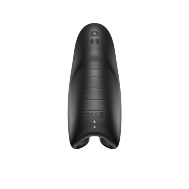 Черный мастурбатор SVibe Evo с вибрацией Черный мастурбатор SVibe Evo с вибрацией