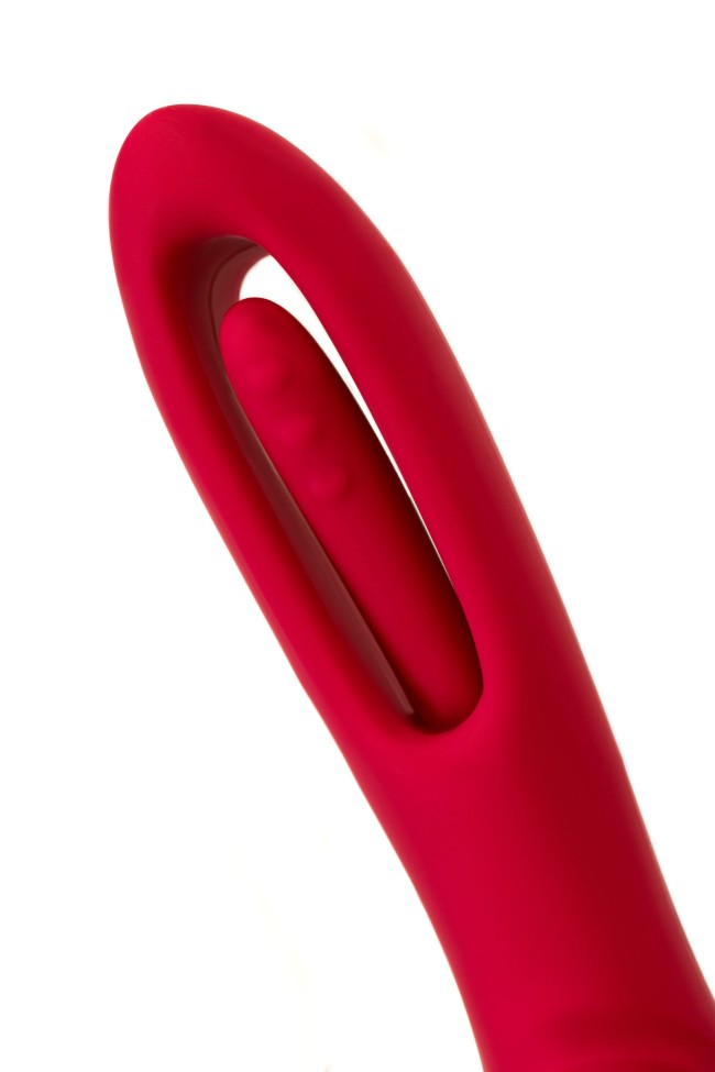 Малиновый стимулятор с двигающимся язычком Begonia - 18,5 см. Малиновый стимулятор с двигающимся язычком Begonia - 18,5 см.