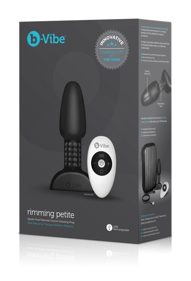 Чёрная анальная пробка с римминг-эффектом RIMMING PETITE - 12,4 см. Чёрная анальная пробка с римминг-эффектом RIMMING PETITE - 12,4 см.