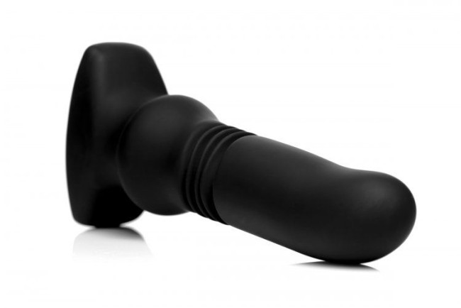 Черный фрикционный вибратор Silicone Vibrating Thrusting Plug with Remote Control - 17,1 см. Черный фрикционный вибратор Silicone Vibrating Thrusting Plug with Remote Control - 17,1 см.