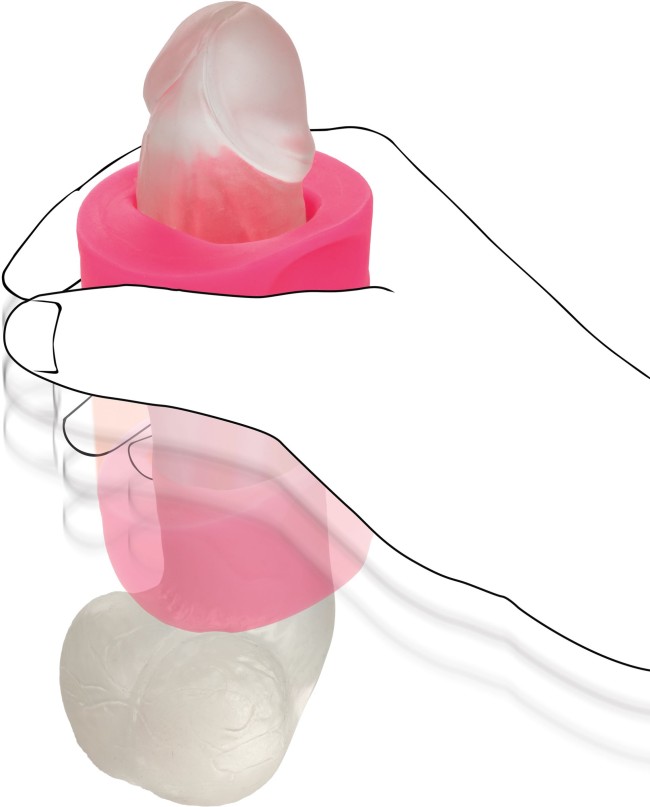 Розовый мастурбатор-бампер из жидкого силикона Filthy Luv Розовый мастурбатор-бампер из жидкого силикона Filthy Luv