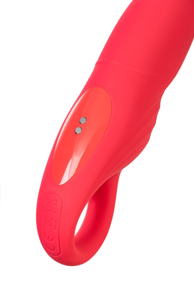 Розовый вибратор для точки G с двигающейся головкой Carnation - 19 см. Розовый вибратор для точки G с двигающейся головкой Carnation - 19 см.