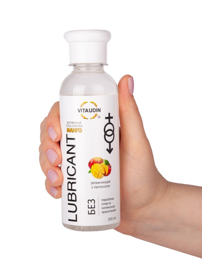 Интимный гель-смазка на водной основе VITA UDIN с ароматом манго - 200 мл. Интимный гель-смазка на водной основе VITA UDIN с ароматом манго - 200 мл.