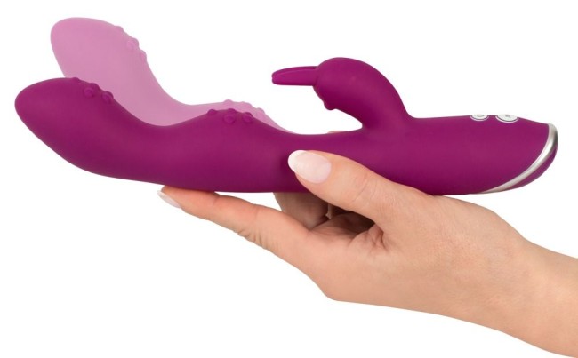 Фиолетовый вибратор A G-Spot Rabbit Vibrator для стимуляции зон G и A - 23,6 см. Фиолетовый вибратор A G-Spot Rabbit Vibrator для стимуляции зон G и A - 23,6 см.