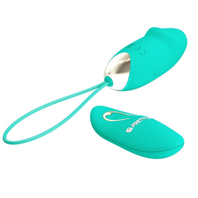 Зеленое виброяйцо Julia с пультом ДУ Зеленое виброяйцо Julia с пультом ДУ